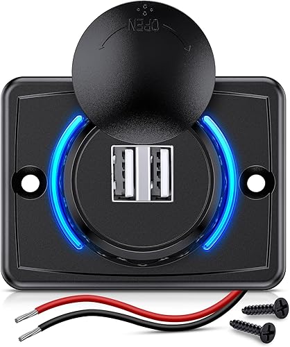 Miniatura 8 de Nilight - Juego de 2 enchufes para encendedor de cigarrillos de coche CC 12 V impermeable adaptador de salida de corriente de repuesto con