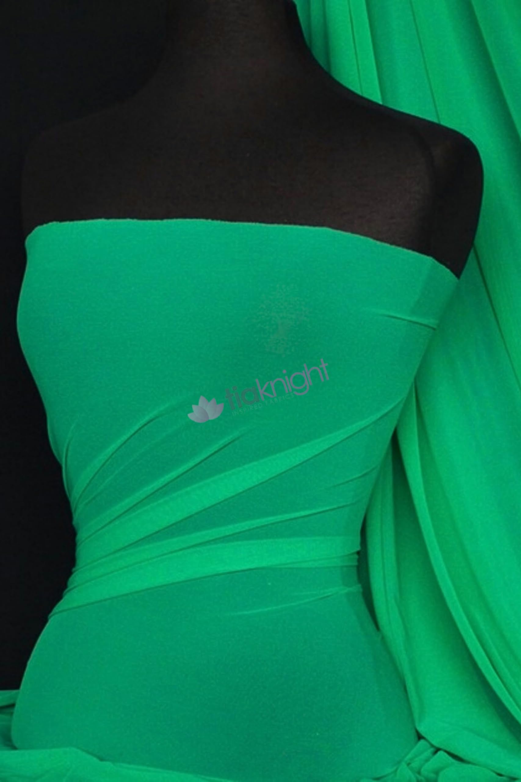 Premium Quality Power Mesh Fabric | 4 Way Stretch Sheer Dance Dress Lining Material | Matching Shades in Lycra | Multiple Colours in Stock | Sold by The Metre | by Tia Knight (Jade) โ image 1