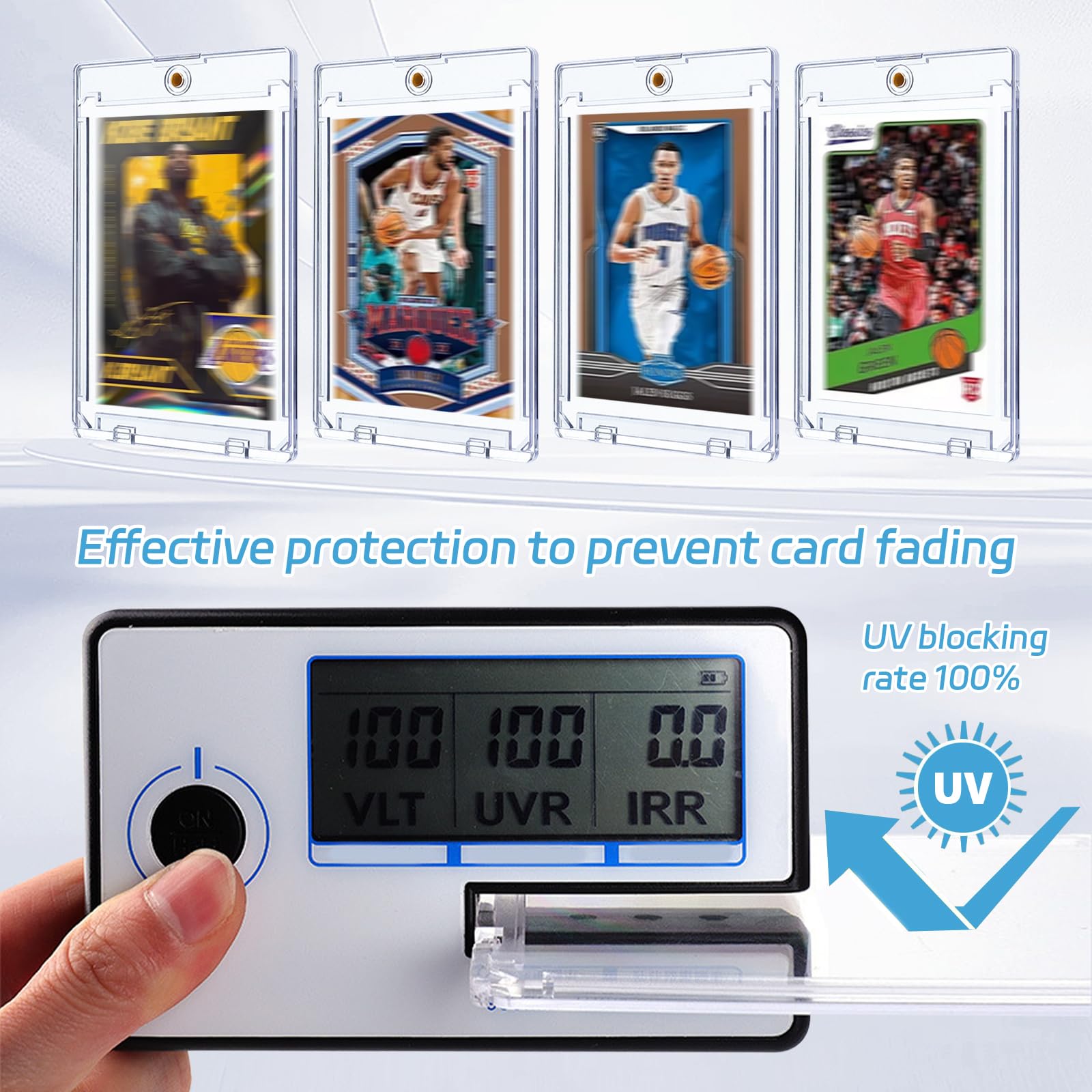 Protector Uv Para Cartas 10 Fundas Magnéticas Para Cartas 35PT: Protectores UV Y Rayos Azules (tamaño Estándar 6,3x8,9cm Protector Uv Para Cartas 10 Fundas Magnéticas Para Cartas 35PT: Protectores UV Y Rayos Azules (tamaño Estándar 6,3x8,9cm