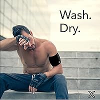 Vista 5 de Manga/Venda de Compresión para Bícep y Trícep marca Body Helix; Alivio del Dolor para Esguince Muscular de Bíceps y Tríceps, negro