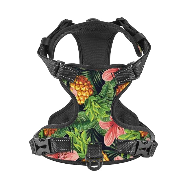 Foto 4 de 8 de Arnés para Perros antitirones con Clip Frontal, Resistente, con diseño de pinos