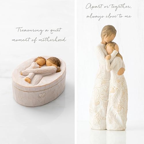 Miniatura 3 de Willow Tree Close to me - Figura con caja de recuerdos de ternura, esculpida pintada a mano, juego de 2 piezas