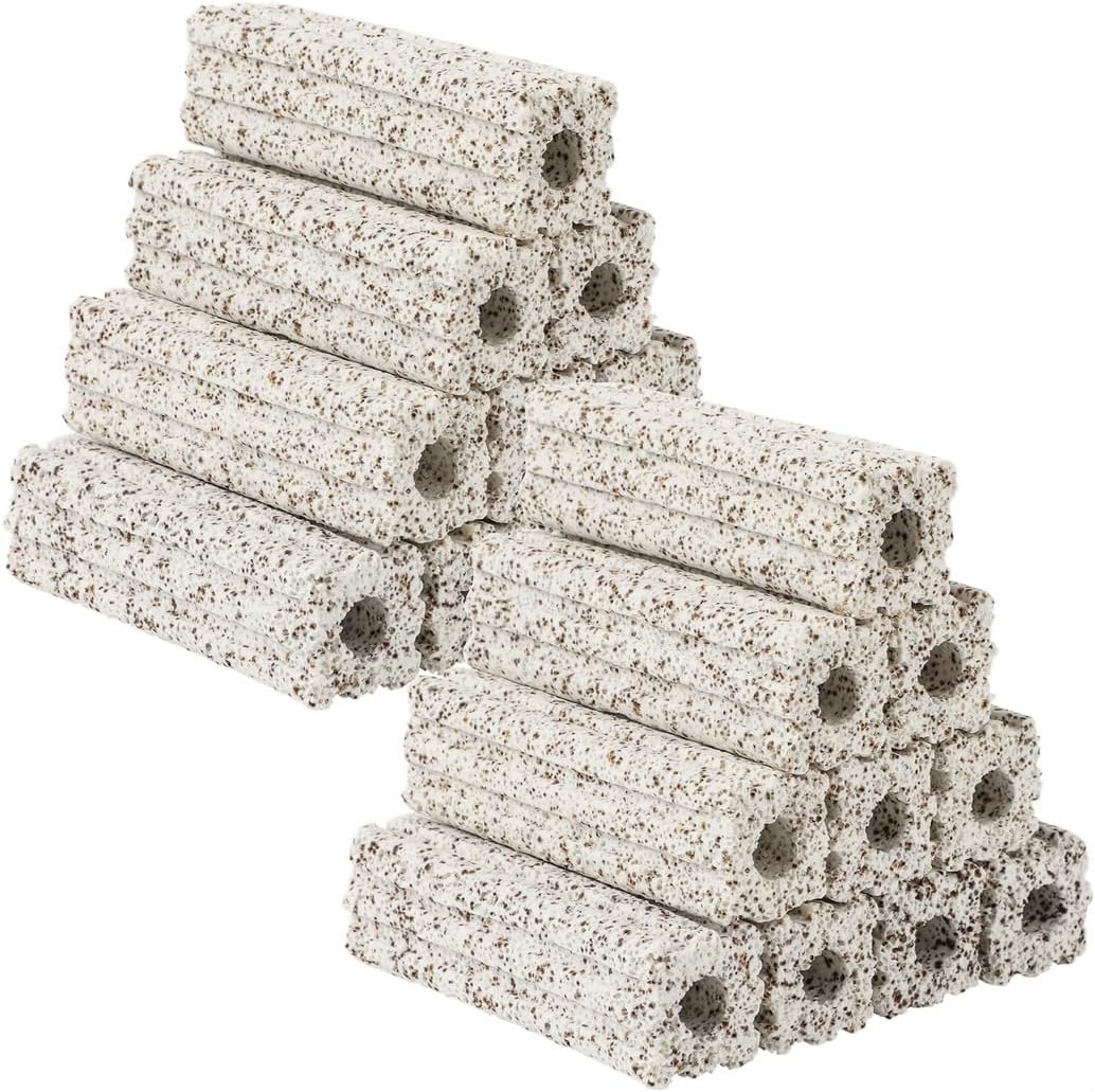 6.3-Inch Ceramic Bio Filter Media Blocks, 20 Pcs for Aquariums, Fish Tanks, Koi Ponds, Canister & Sump Filters