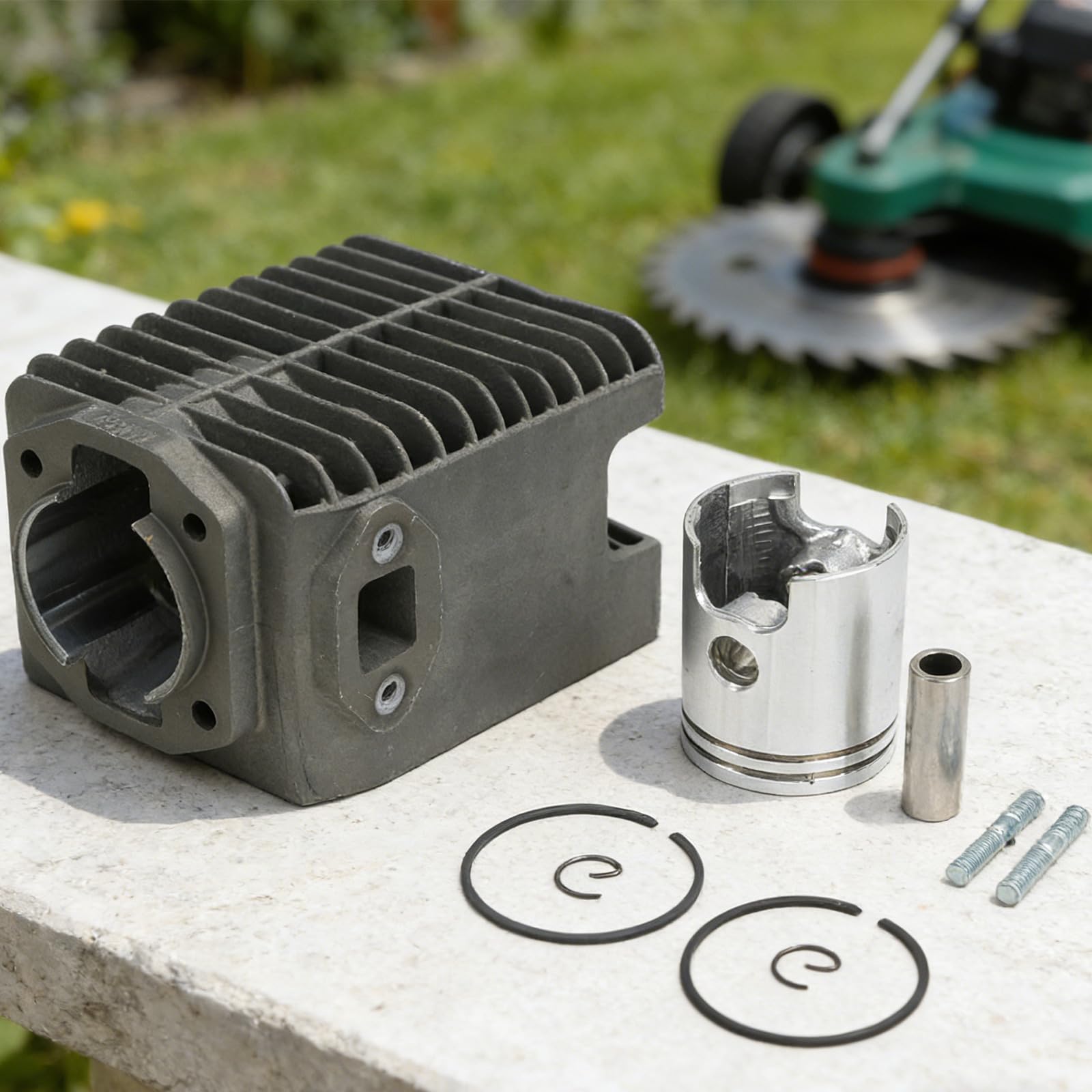 Rendimiento mejorado del motor con kit de juntas de cilindro de 45 mm para Wacker WM80, BS500, BS600, BS700, total de 17 piezas