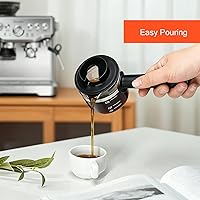 Vista 3 de 4 Cup Glass Espresso Coffee Carafe Compatible with Mr. Coffee, Krups, Salton, DeLonghi, Imusa, and espresso coffee maker Suitable for most espresso