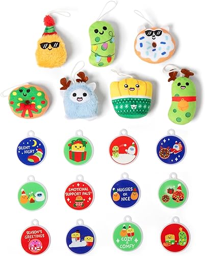 Miniatura 4 de Calendario de Adviento de apoyo emocional de Relatable, incluye mini juguetes de peluche y adornos, divertido regalo de vacaciones y relleno de