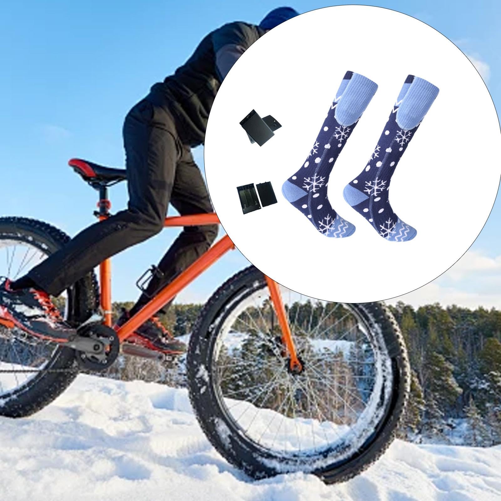 predolo Beheizbare Socken für warme Wintertage für Männer und Frauen, geeignet für Outdoor-Sportarten wie Skaten und Snowboarden