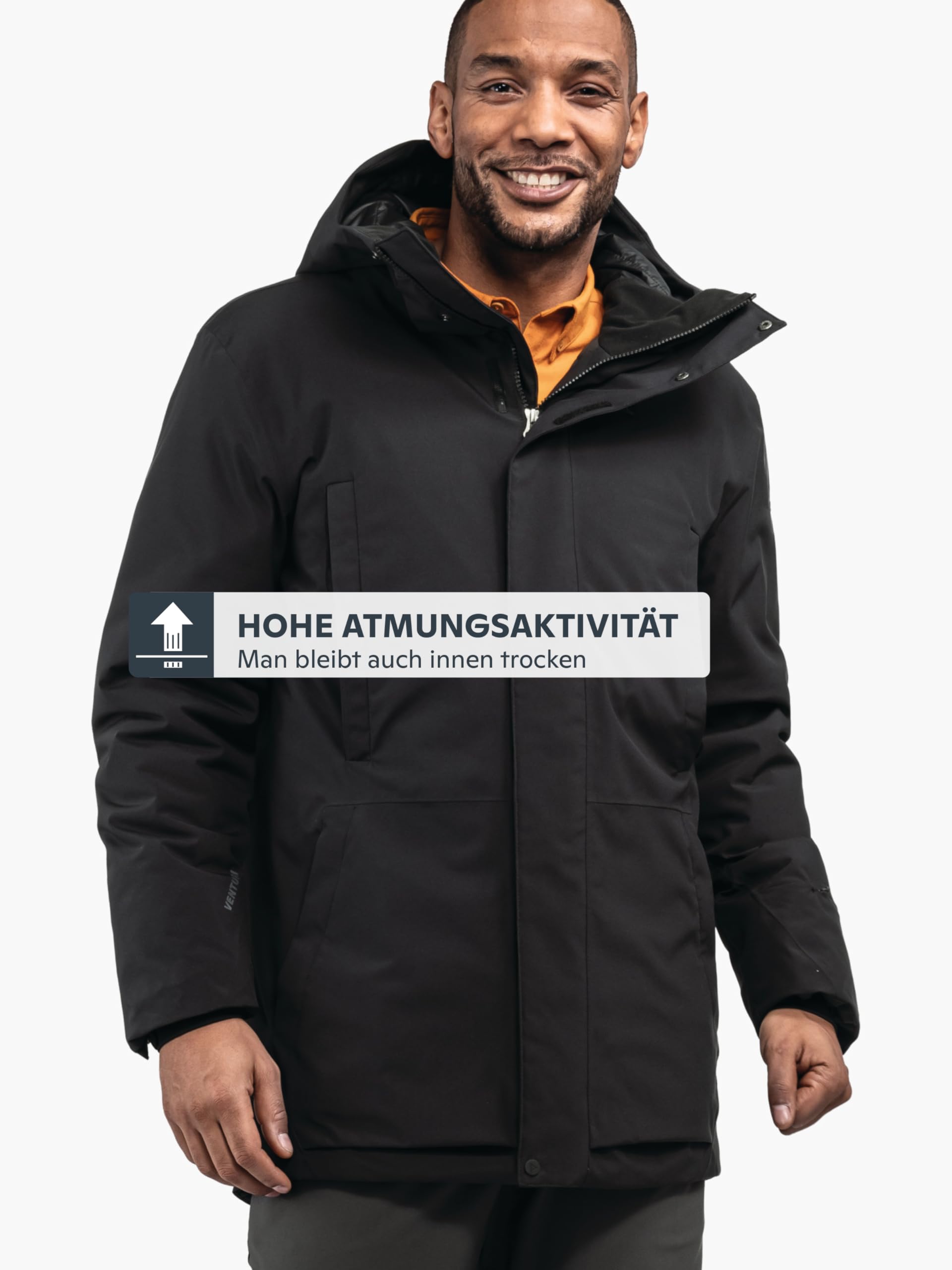 Schöffel Herren Ins Parka Style Crivat MNS, wasserdichte und atmungsaktive Winterjacke, komprimierbarer, leichter Parka mit nachhaltiger Wattierung