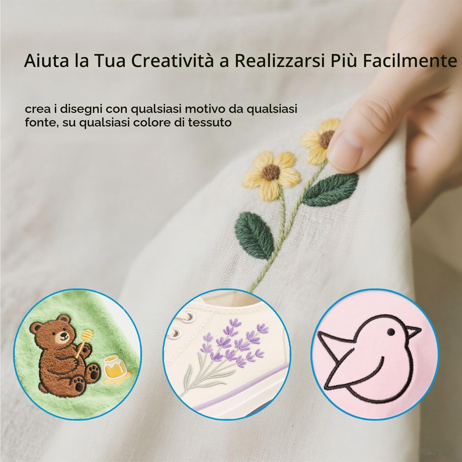 Stabilizzatore Idrosolubile per Ricamo [24 Fogli] Carta Ricamo Autoadesiva Stampabile Supporto Solubile in Acqua per Ricamo a Mano e Macchina, Cucito, DIY, Patchwork e Punto Croce