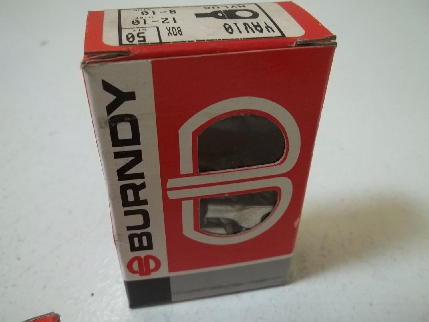 LOT of 50 BURNDY YAV10 HYLUG 12-10WIRE, 8-10STUDNEW in Box