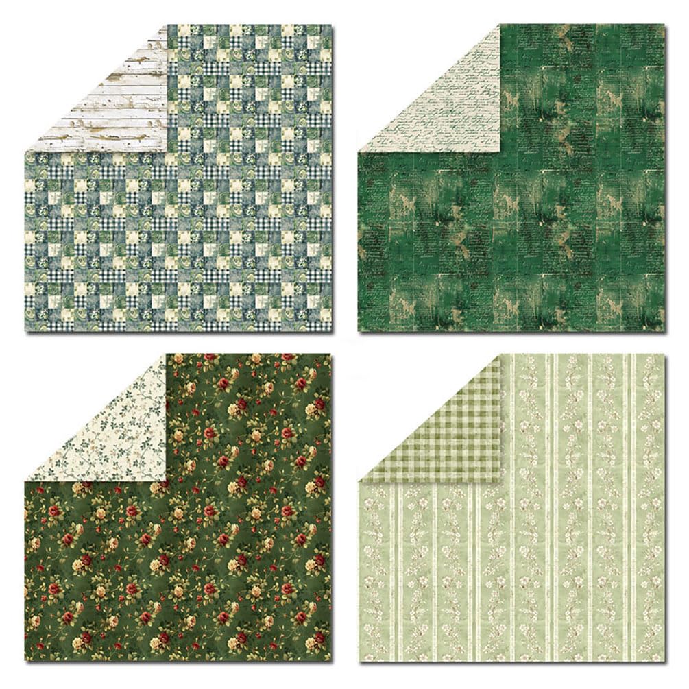 ZAKHSE Cardstock Paper 12x12, 24 Sheets Double sided Scrapbook