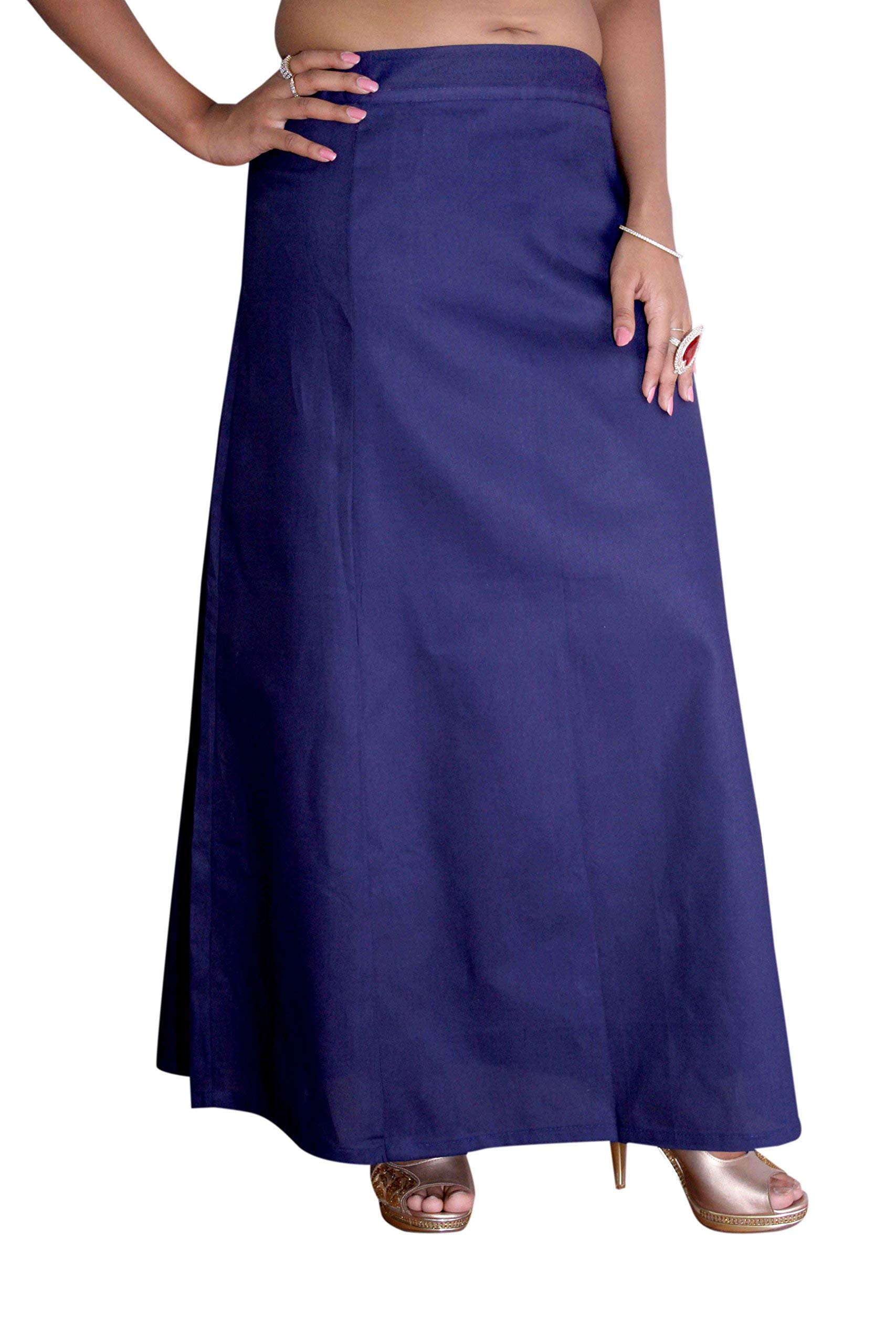 s.k. textiles Women's Cotton Petticoat (CN002NB101L, Navy Blue, XL, 48)-picture-36