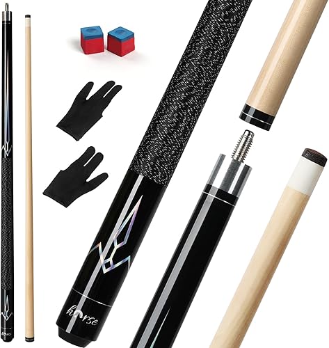 Miniatura 8 de Horse Pool Cue Sticks, 58 Inch Canadian Maple Wood Cue Stick, Pool Sticks for Adults, Pool Stick for Bar House Pool Tables, Sports Professional