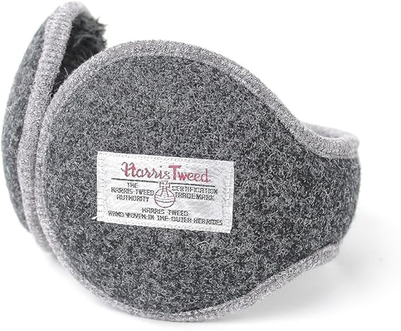 Amazon Harris Tweed ハリスツイード Gym Master ジムマスター イヤーマフ 耳あて 耳当て 帽子 イヤーウォーマー メンズ レディース チャコール 04 耳カバー イヤーマフ 通販