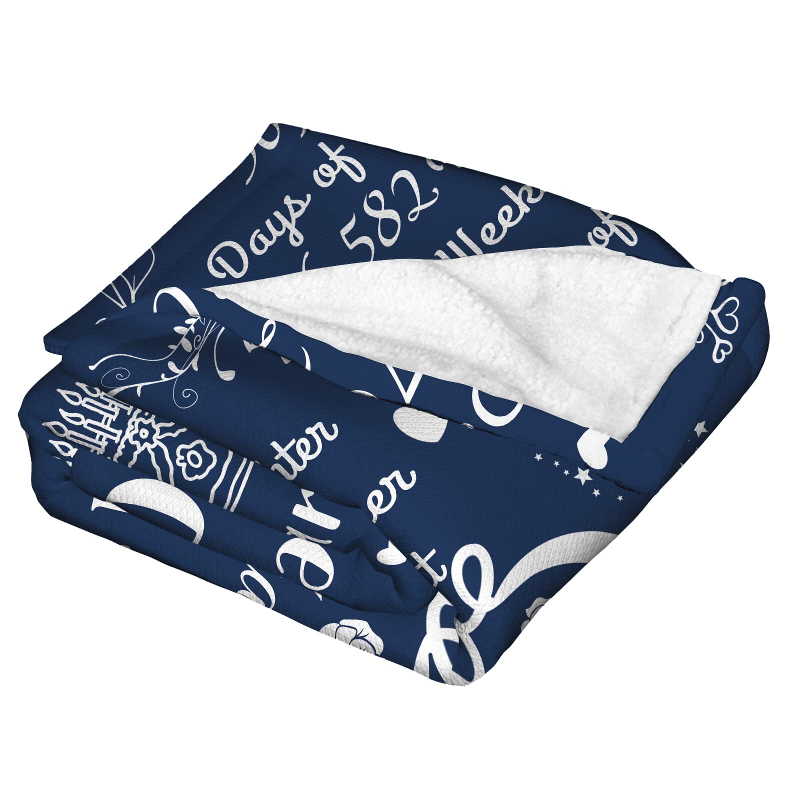 Überwurfdecke Zum 100. Geburtstag – 152x127 Cm, Weiches Flanell-Polyester, Persönliches Geschenk