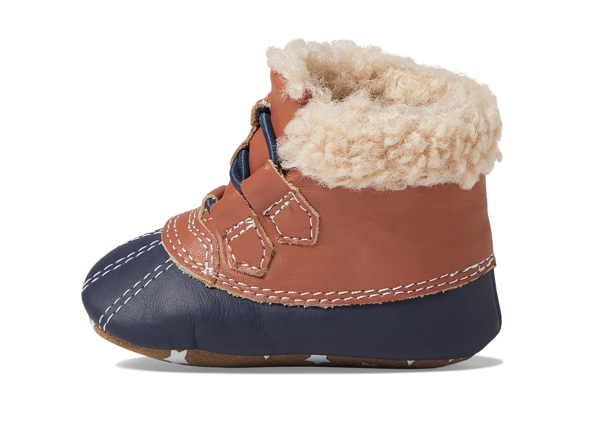 RobeezFirst Kicks Baby Boots High Top Shoe Connor Boots Rust - 0-3 months