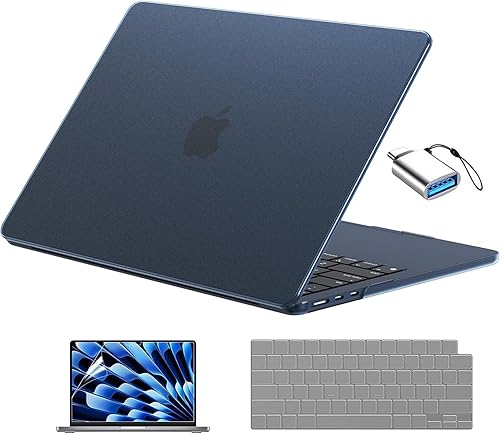 Miniatura 26 de EooCoo Funda compatible con MacBook Air de 13 pulgadas 2026 2025-2022 M4 M3 M2 modelo A3240 A3113 A2681, Mac Air de 13.6 pulgadas, carcasa rígida