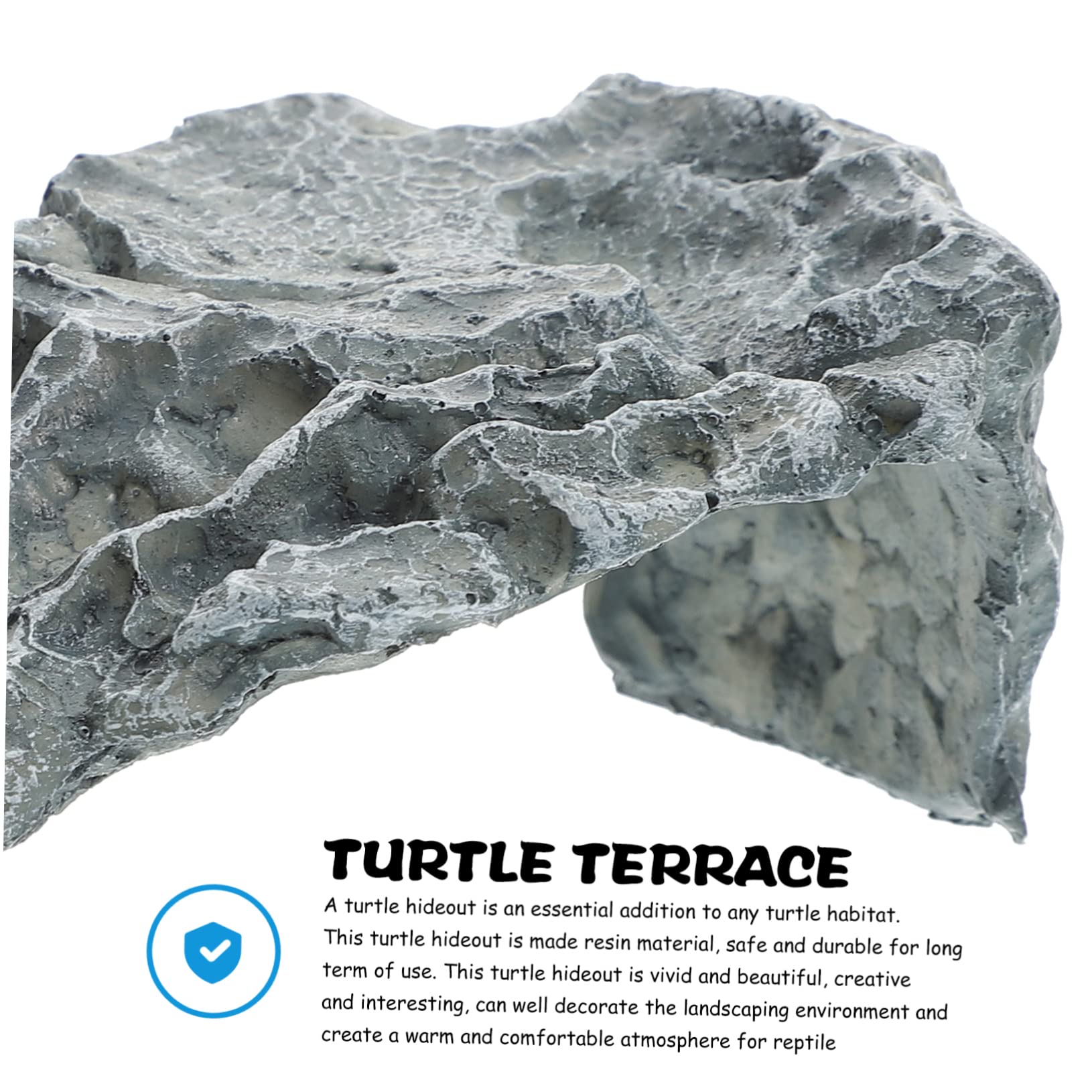 Housoutil Plataforma de Asoleamiento para Tortugas Pequeñas y Reptiles Material de Resina Cómoda para Terrario y Acuario Decorativo para Hábitat de Tortugas