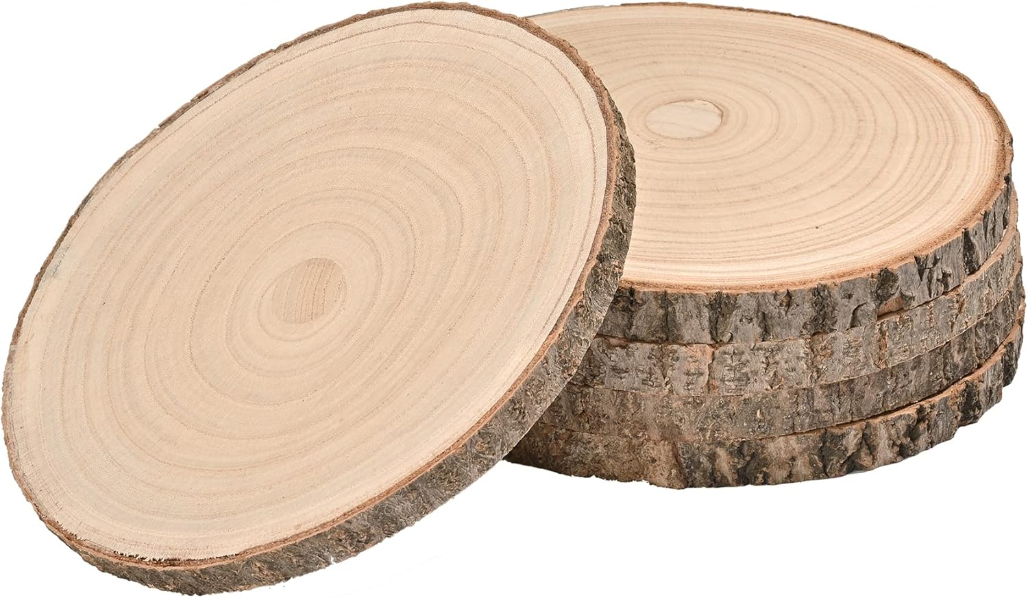 WILLOWDALE 5Pcs Large Wood Slices for Centerpieces, 910
