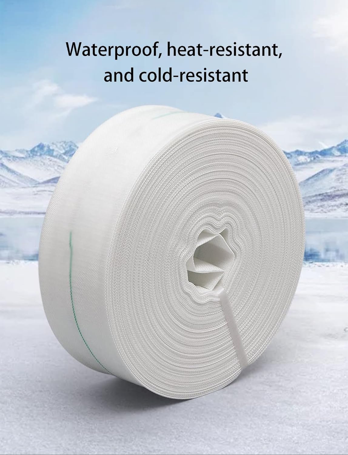 Lay-flat Hose, Flexible Water Transfer Hose, for Garden Irrigation, Pool Drainage and Industrial Water Transfer(1.5inchx65ft)
