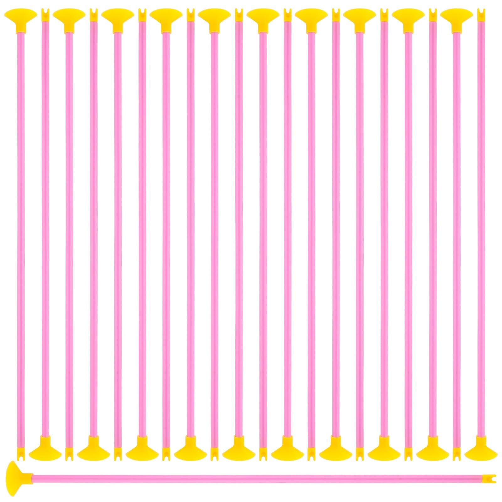 Ktxaby 20Pcs Replacement Suction Cup Arrows Toy,Replacement Arrows for Archery | Safe Training Arrows for Shooting Practice, PVC Plastic Arrows for Suction Cup Targets (Pink)