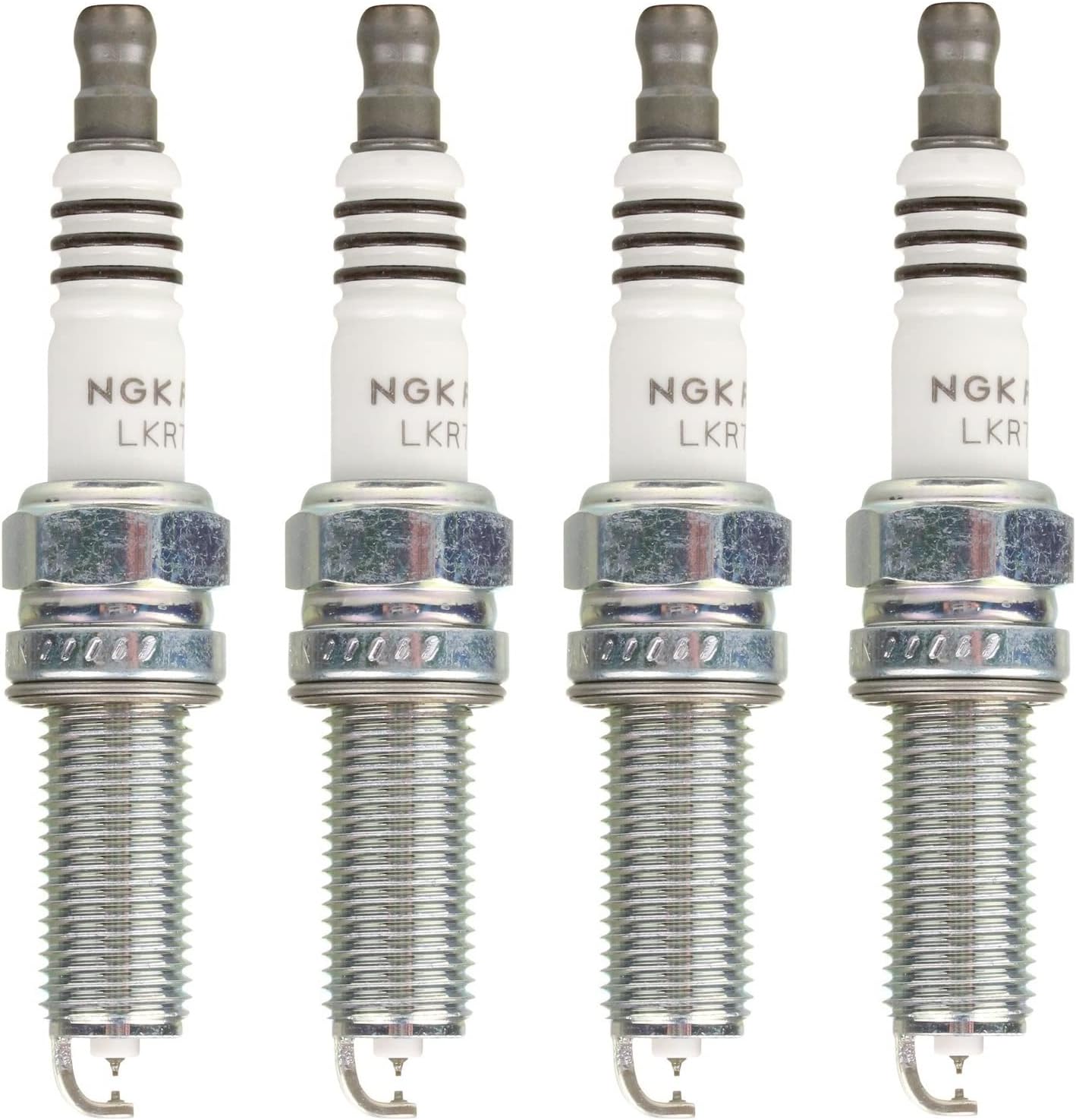 NGK Set of 4 Ruthenium HX Spark Plugs For Acura Honda Hyundai Kia L4