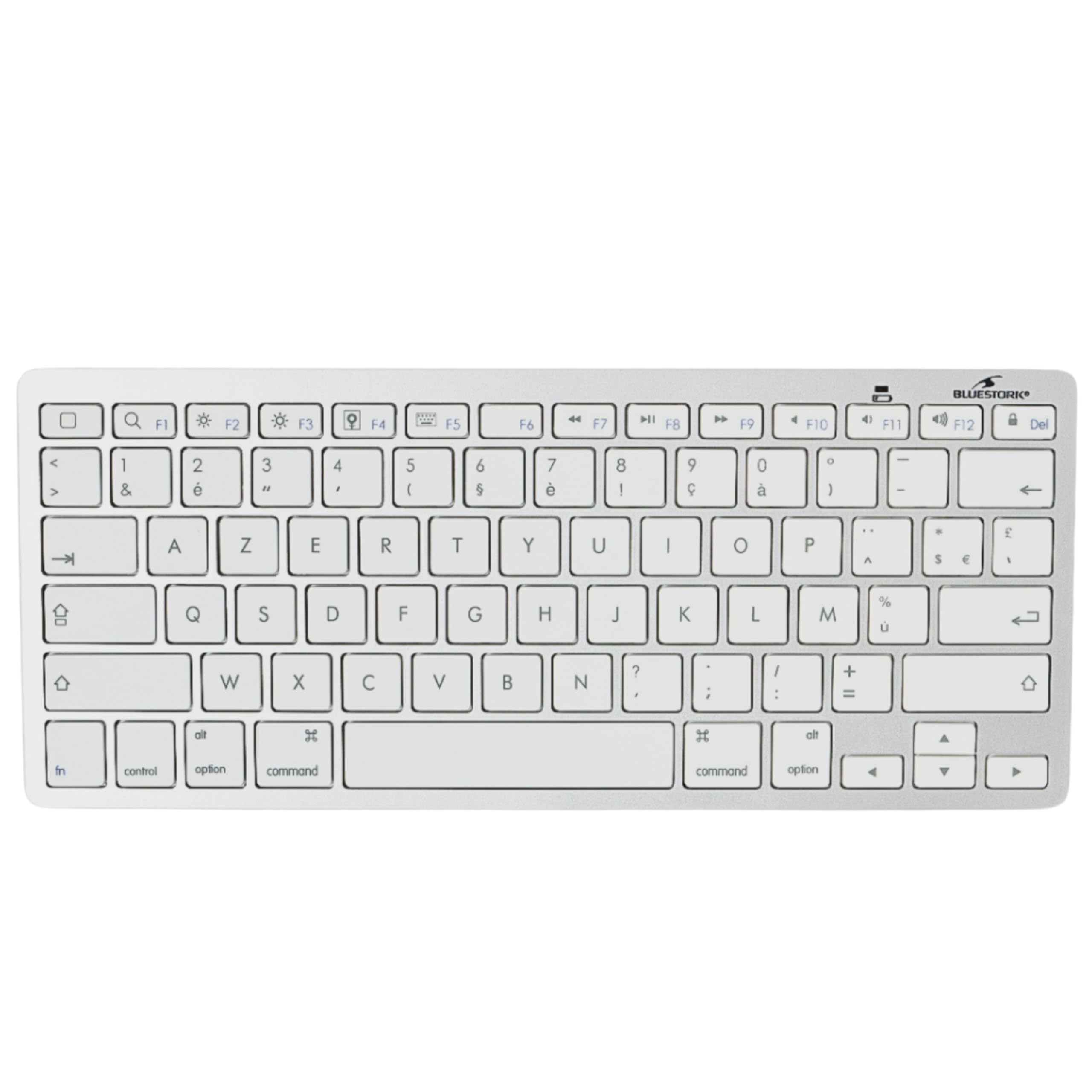 tastiera bluetooth wireless azerty per macbook ultra thin white