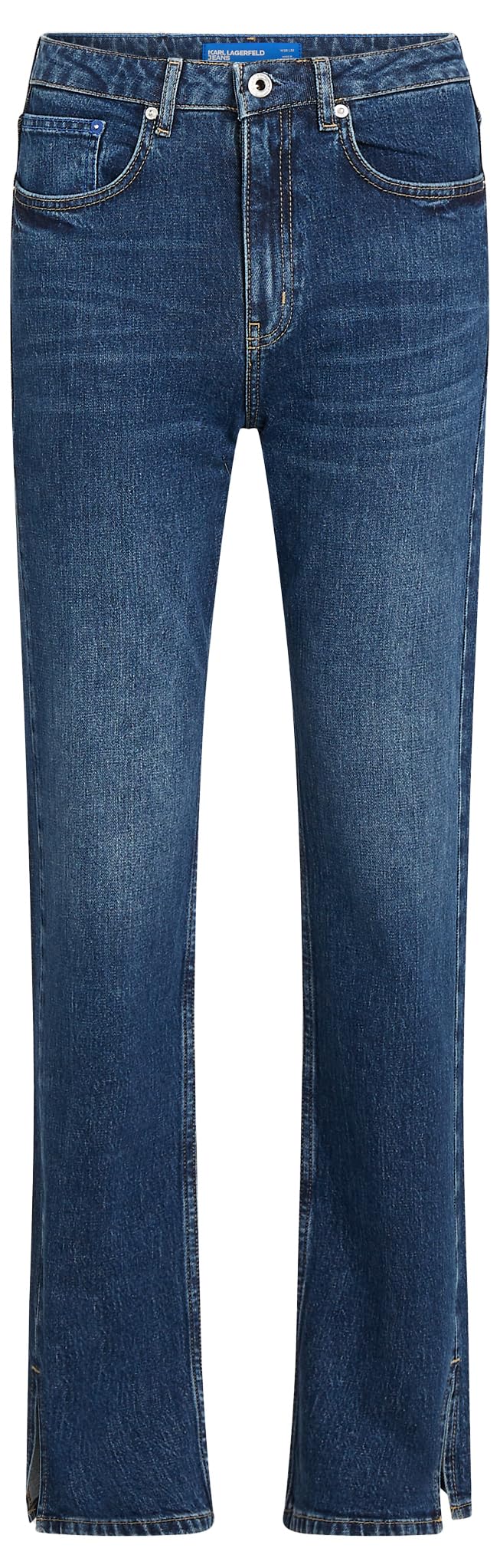 Karl Lagerfeld Jeans Damen Jeans High Rise Straight Denim with Slit