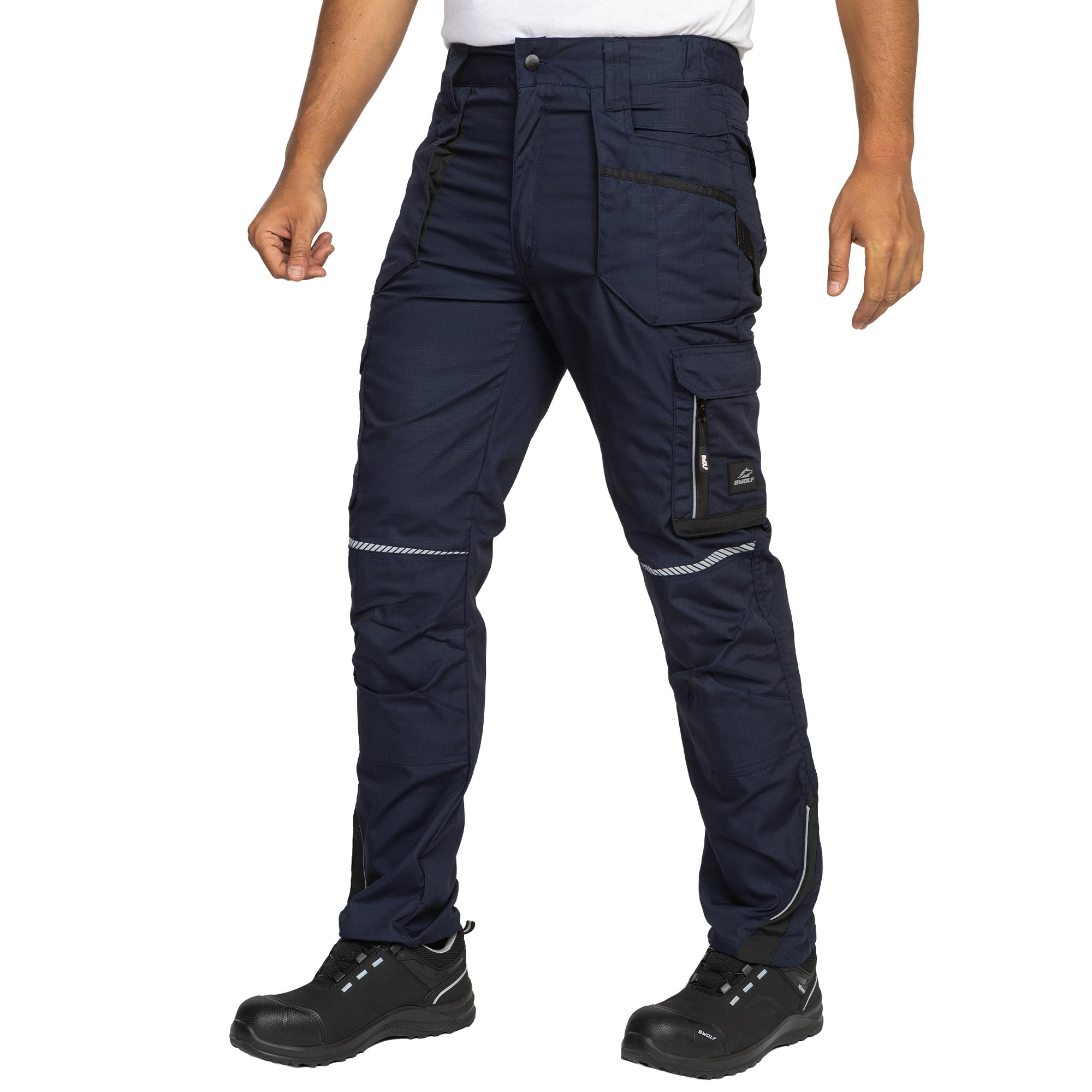 BWOLF Drift Arbeitshosen Männer Arbeitshose Herren Arbeitshosen Cargo Arbeitskleidung Männer Ripstop Stoff mit vielen Taschen