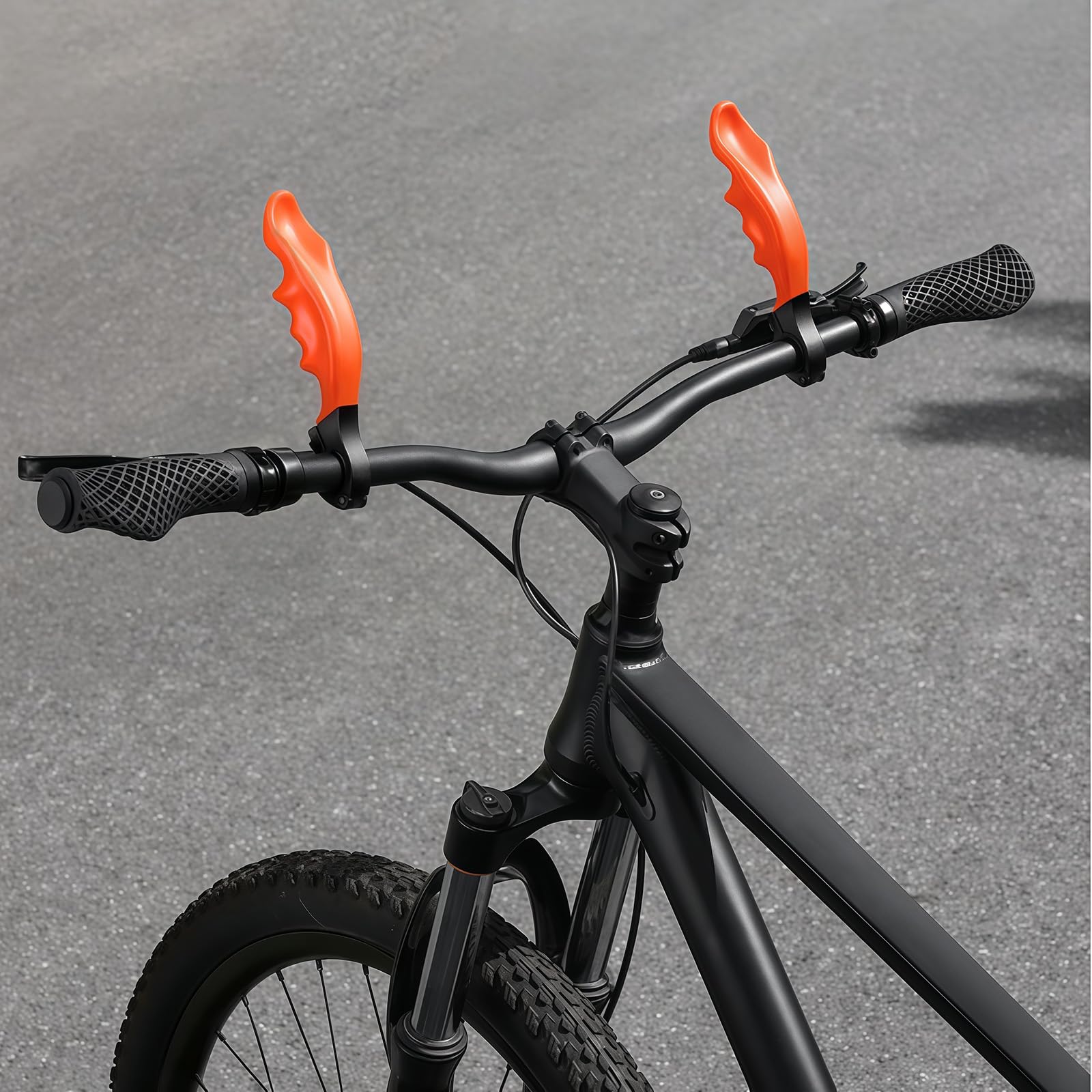 Estensioni ' Impugnatura del Manubrio con Supporto | Coppia ergonomica in silicone con base in lega morsetto per la configurazione guida in bici e con impugnatura