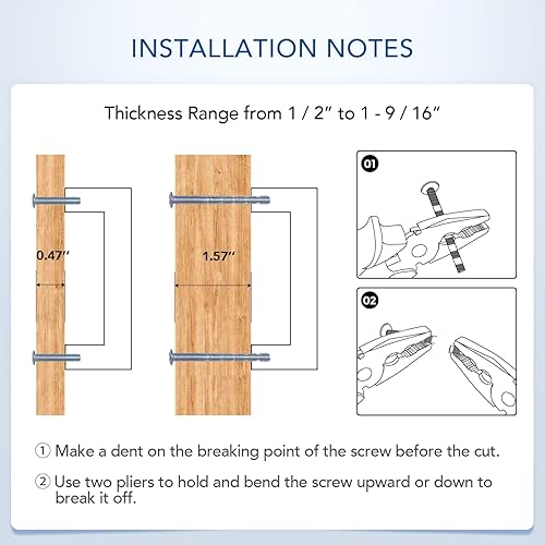 Vista 4 de Ravinte Paquete de 10 tiradores cuadrados de gabinete de 10 pulgadas, manijas negras de gabinete de cocina, accesorios de cocina negro mate