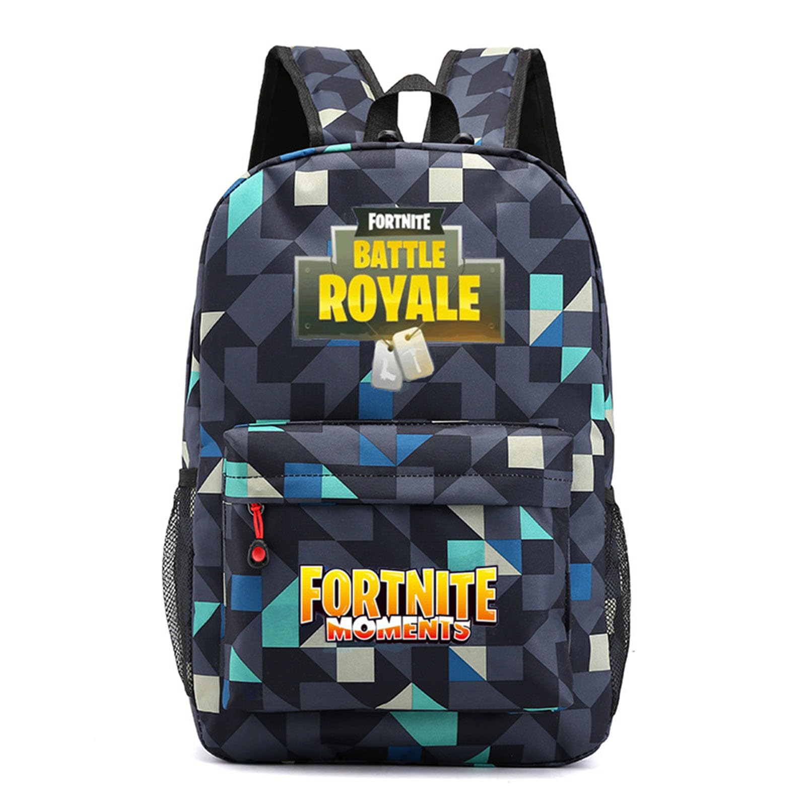 Genérico Mochila Escolar con Cremallera de Nailon Mochila de Hombro para Escuela Secundaria Bolsa de Gran Capacidad Mochila Impermeable con Letras para Niños Pequeños