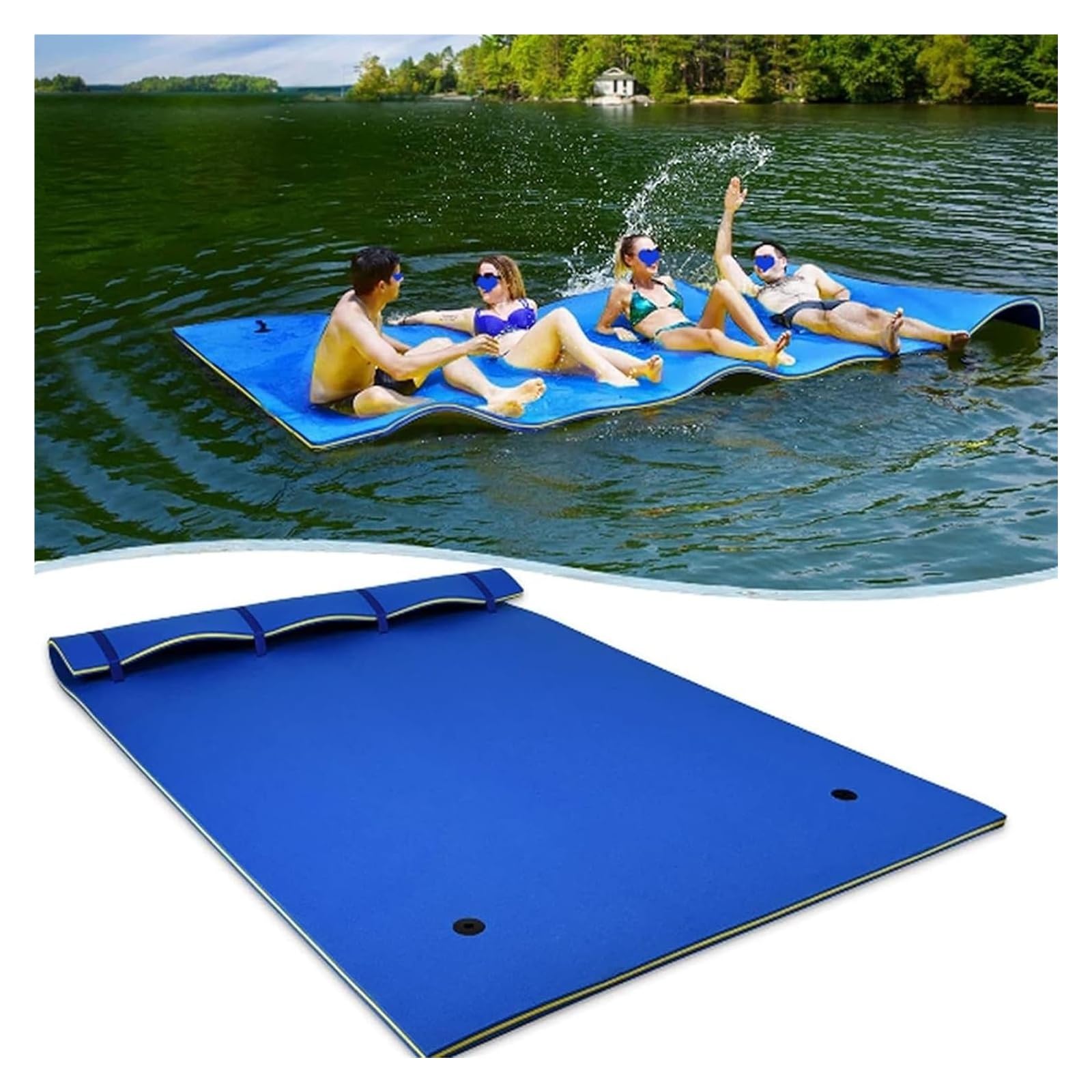 Tappetino galleggiante per piscina, lago, oceano e barca