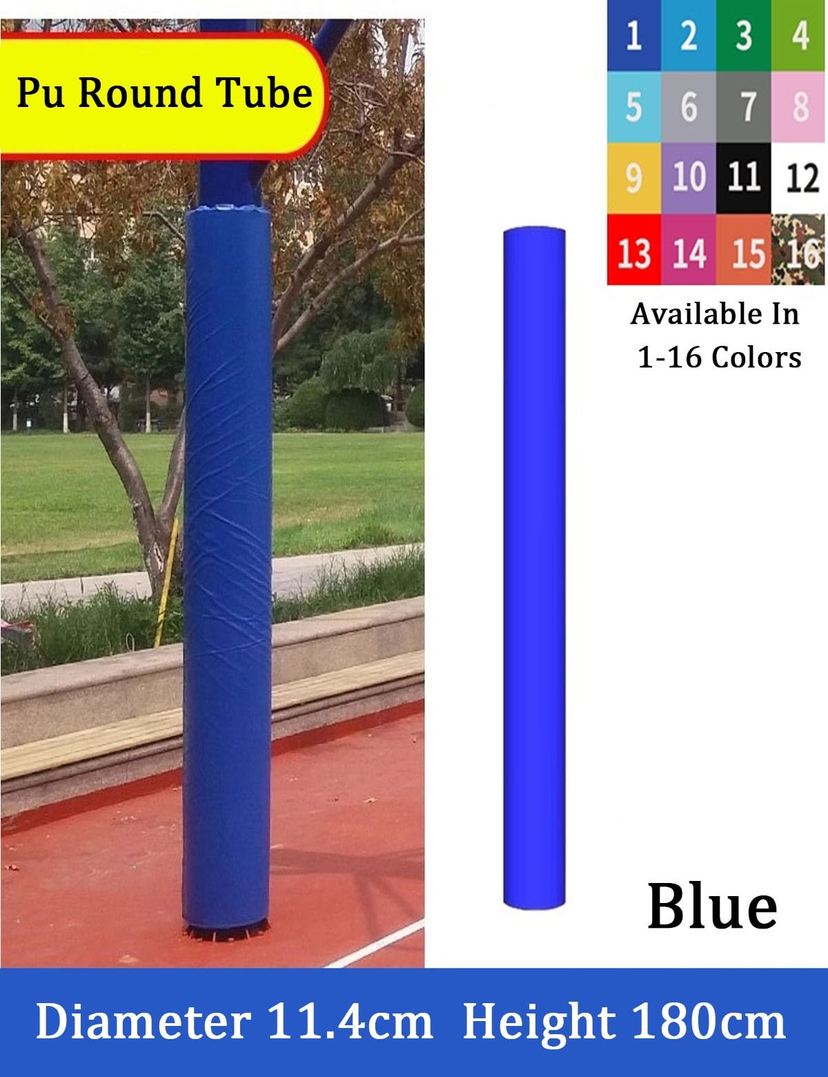 Acolchado para bastón de baloncesto para protección de jugadores, acolchado protector resistente a la intemperie para postes de garaje y parque infantil