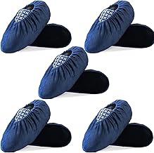 WUFANC Surchaussures Lavable - Surchaussure Réutilisables, Antidérapants et Résistants à l'usure, Couvre-Chaussures Convient Endroits Intérieurs Tels Tapis et Carrelages