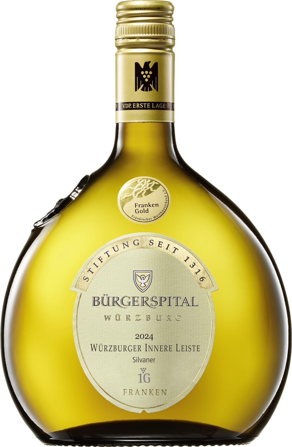 Würzburger Innere Leiste Silvaner trocken VDP.ERSTE LAGE - 0,75 l Bocksbeutel - Bürgerspital Weingut Würzburg