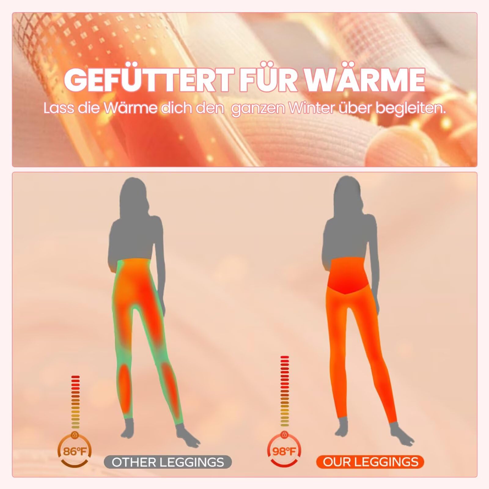QGGQDD Thermo Umstandsleggings Damen High Waist Schwangerschaftsleggings Warme Leggings Schwangerschaft Winter für Zuhause Sport