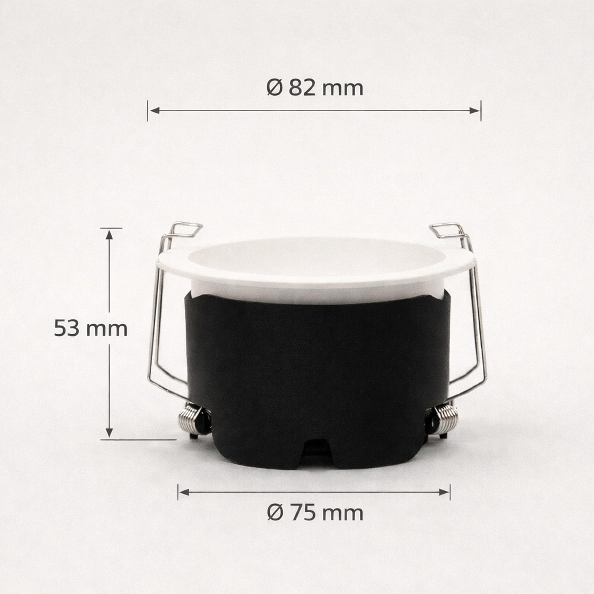 CORE Premium LED Einbauspot Weiß, Einbaustrahler Set mit Eaglerise LS-8-220 LED-Treiber, 3000K Warmweiß, 10W, 958 lm, CRI >90, UGR <16, 75 mm Lochmaß, blendfrei, exzellente Farbwiedergabe