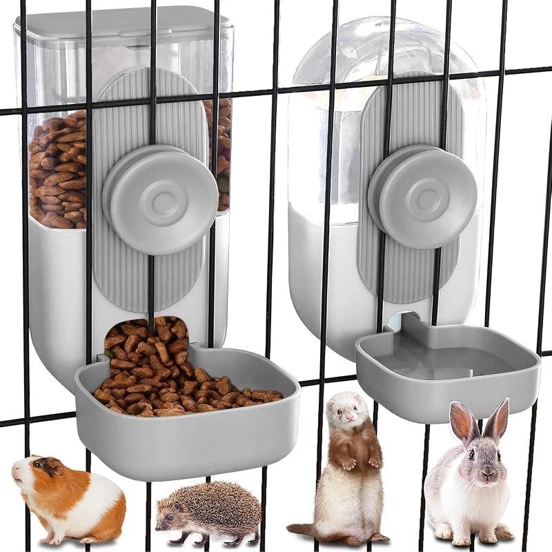 Comedouro Automático e Bebedouro Suspenso para Pequenos Animais Kenond 35 oz