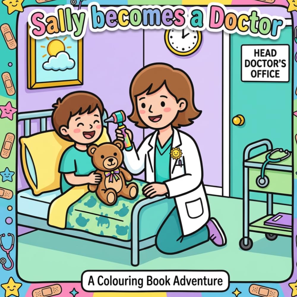 Sally Become a Doctor: When I grow up colouring adventures