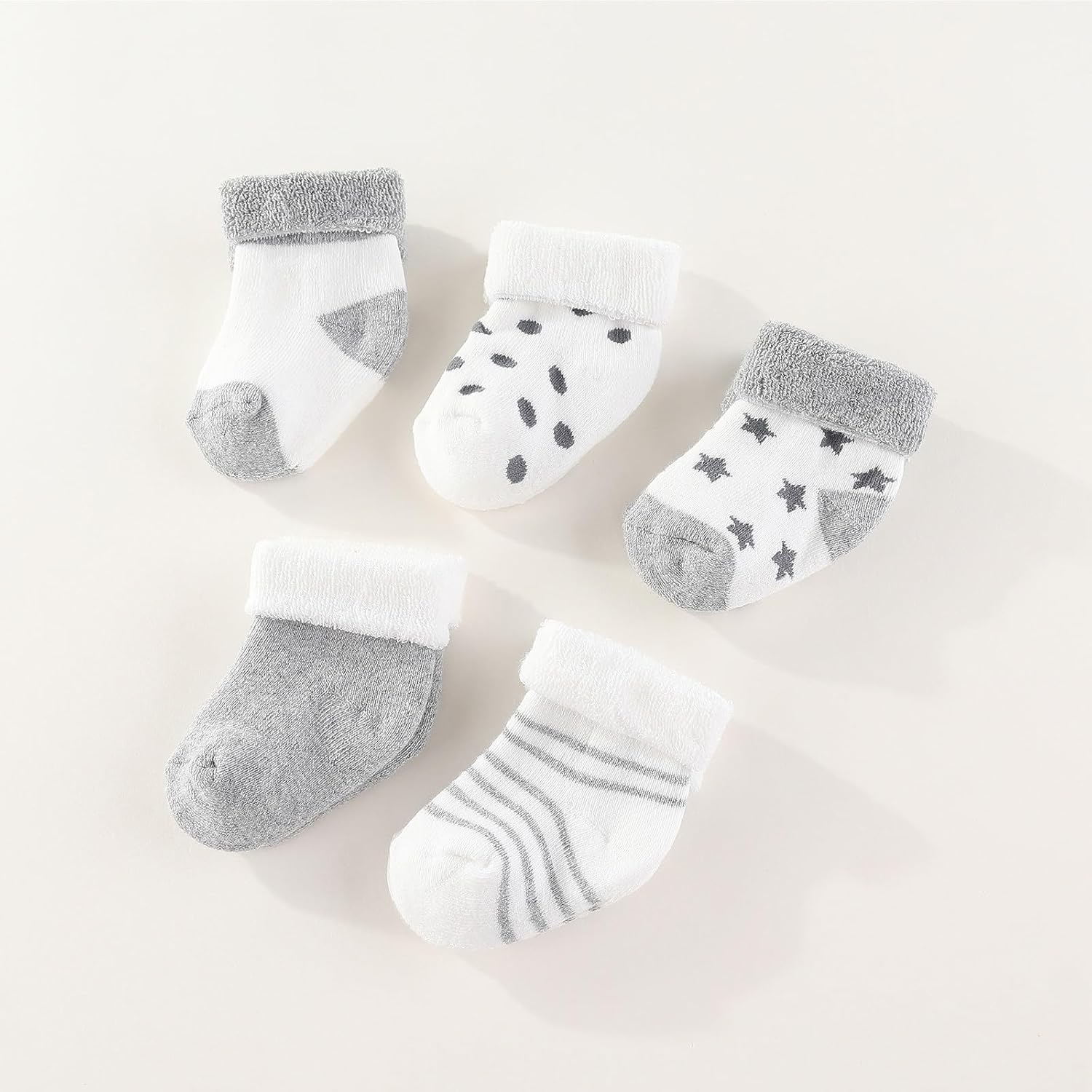 28 Pack Unisex Baby Layette Set Boy Girl Pants+Rompers+Short Sleeve Bodysuits+Hats+Gloves+Socks New Born Outfit - Image 9