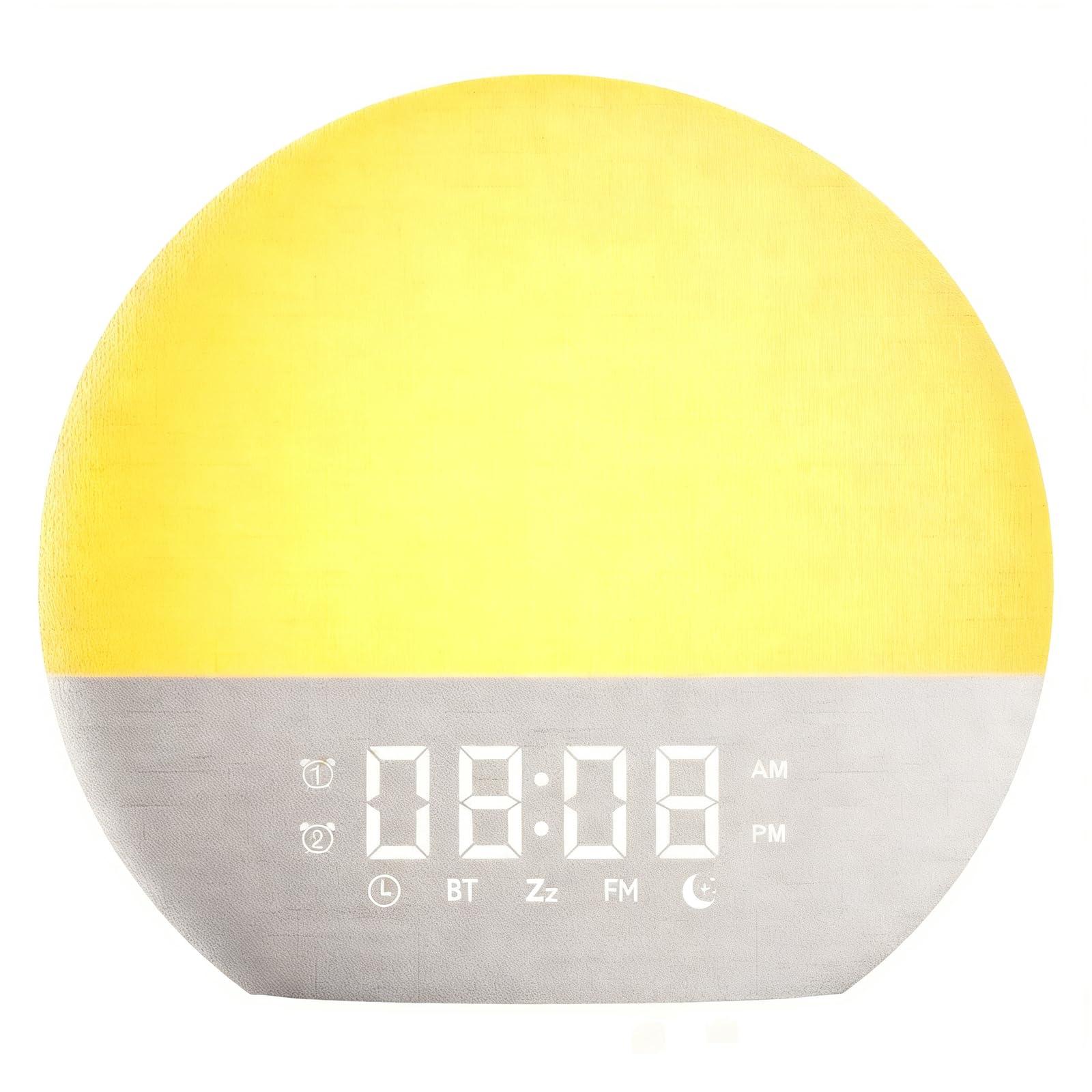 Reloj Despertador con luz de Amanecer, lámpara de Noche para