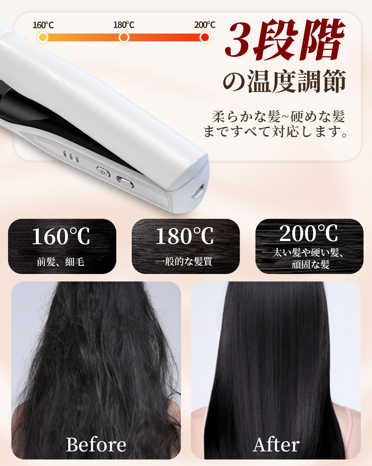 ヘアアイロン シルバー ラシィル 急速加熱イオンストレートアイロン | 商品詳細 | マイ