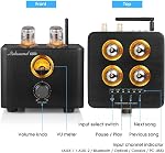 Nobsound B100 Bluetooth 5.0 Amplificateur de tube USB DAC Amplificateur de puissance intégré Coax/Opt
