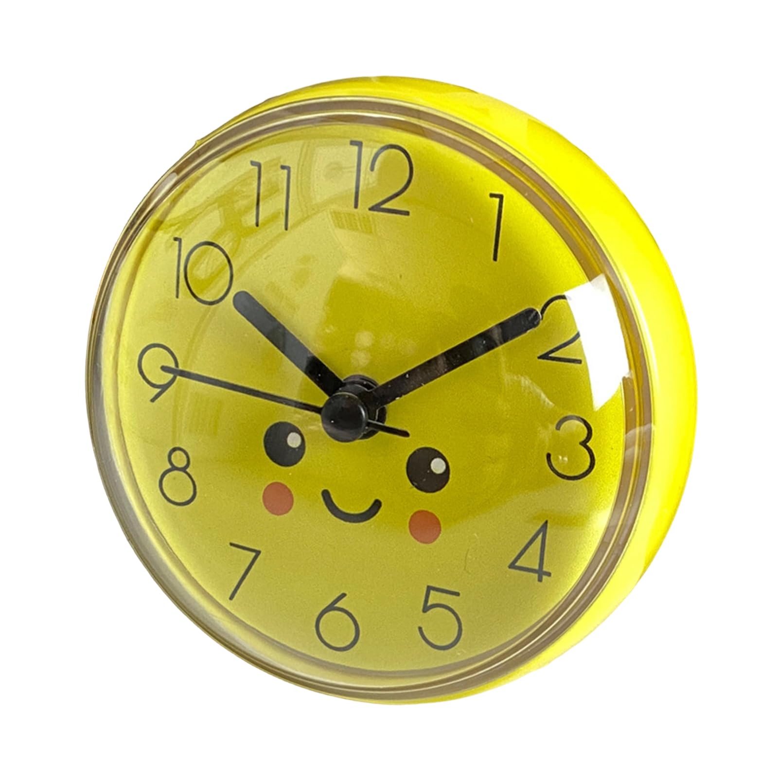 Limtula Bathroom Shower Small Wall Clock with Strong Suction Cup Adhesive Installation for Tiles Wall Kitchen Decors Bathroom Suction Clock