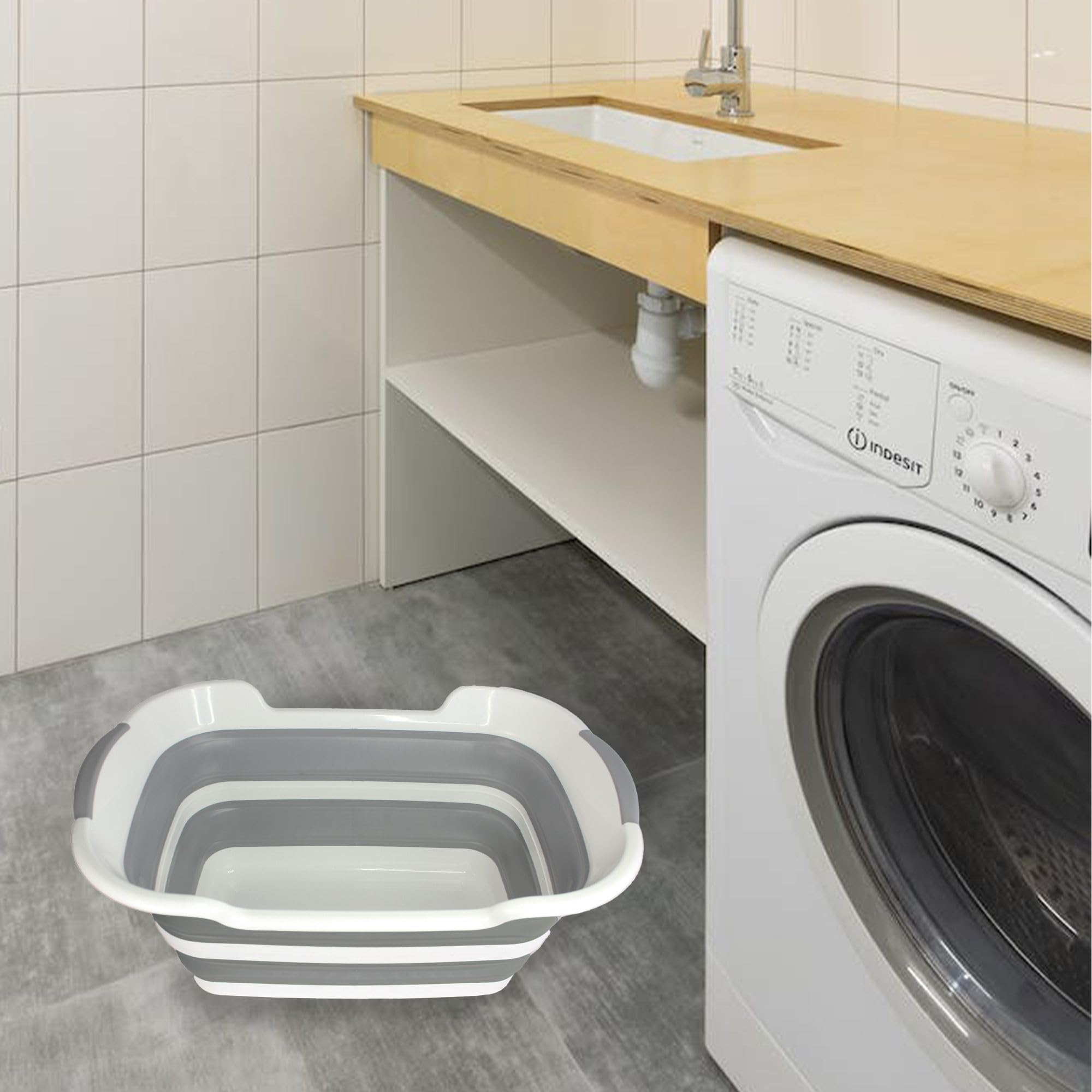 Wasmand Handgrepen Smartdual Wasmand Met 2 Kamers & Aparte Deksels - 84 Liter Sorteren Op Kleur & Wit | Handgrepen, Eenvoudig In Elkaar Wasmand Voor Witte En Gekleurde Was