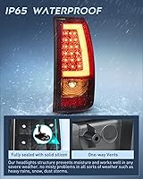 Vista 80 de Nilight Conjunto de faros delanteros Led DRL para Chevy Silverado Avalanche 2003 2004 2005 2006 Chevy Silverado Avalanche 1500 2500 3500/2007