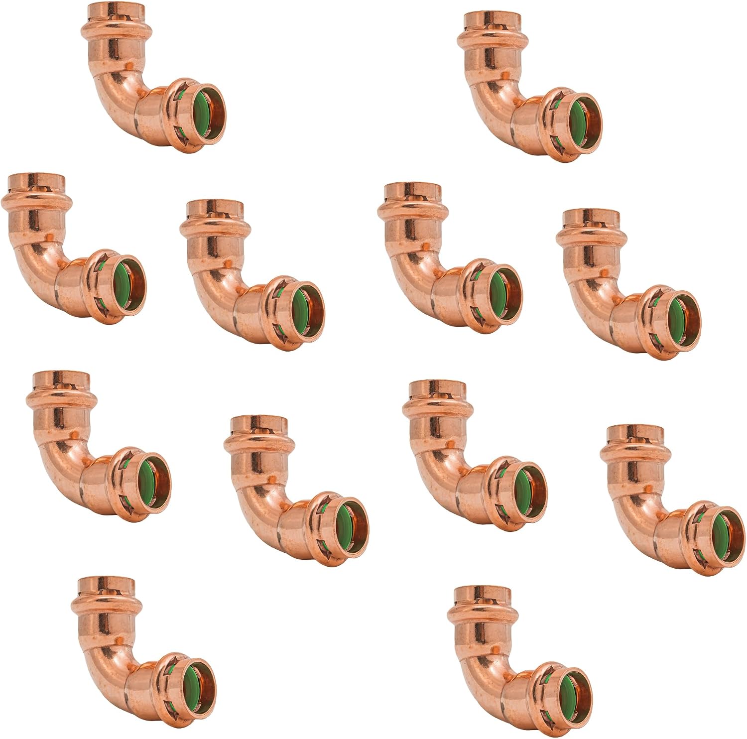 QuickFitting SurePress 2" Copper Press 90° Elbow | Fits Type K, L and M Copper Tubing with Fast, Flame-Free Installation