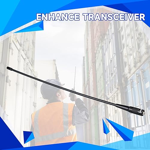 Miniatura 12 de Retevis Antena de radio bidireccional SMA-F, antena de doble banda de 144430 MHz, VSWR menos de 1.5, para Retevis RA79 RT29 RT86 RT29D HD1 HD2,