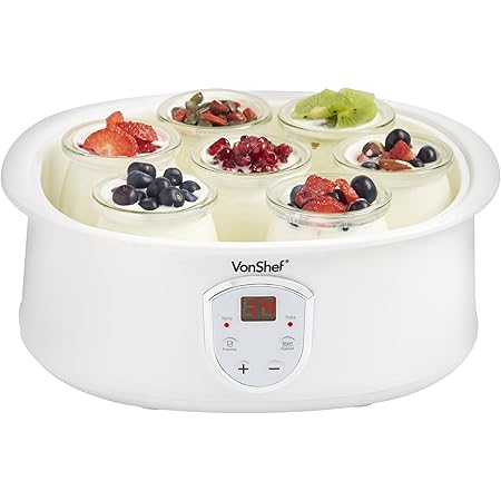 Lakeland Digital 7 Individual Cup Electric Yoghurt Maker White Amazon Co Uk Home Kitchen